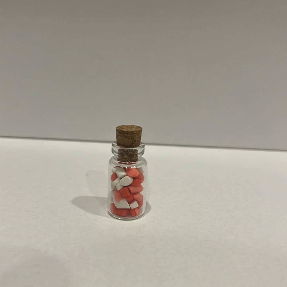 Valentines theme Handmade mini candy jar